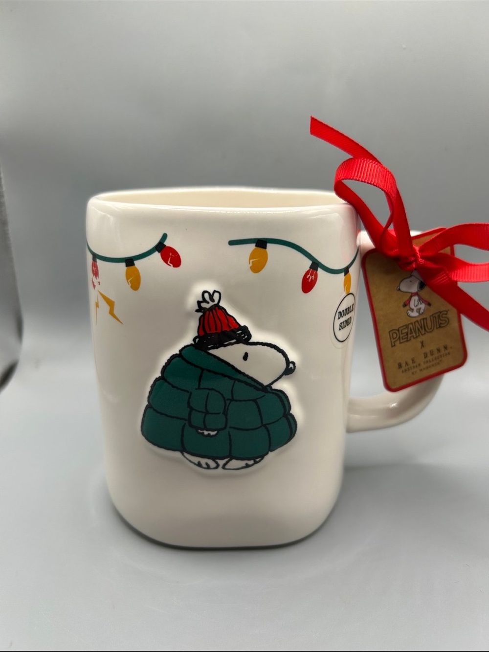 Rae Dunn Peanuts Snoopy Puffer Jacket CURRENT CHRISTMAS MOOD Mug 2025 Winter NEW